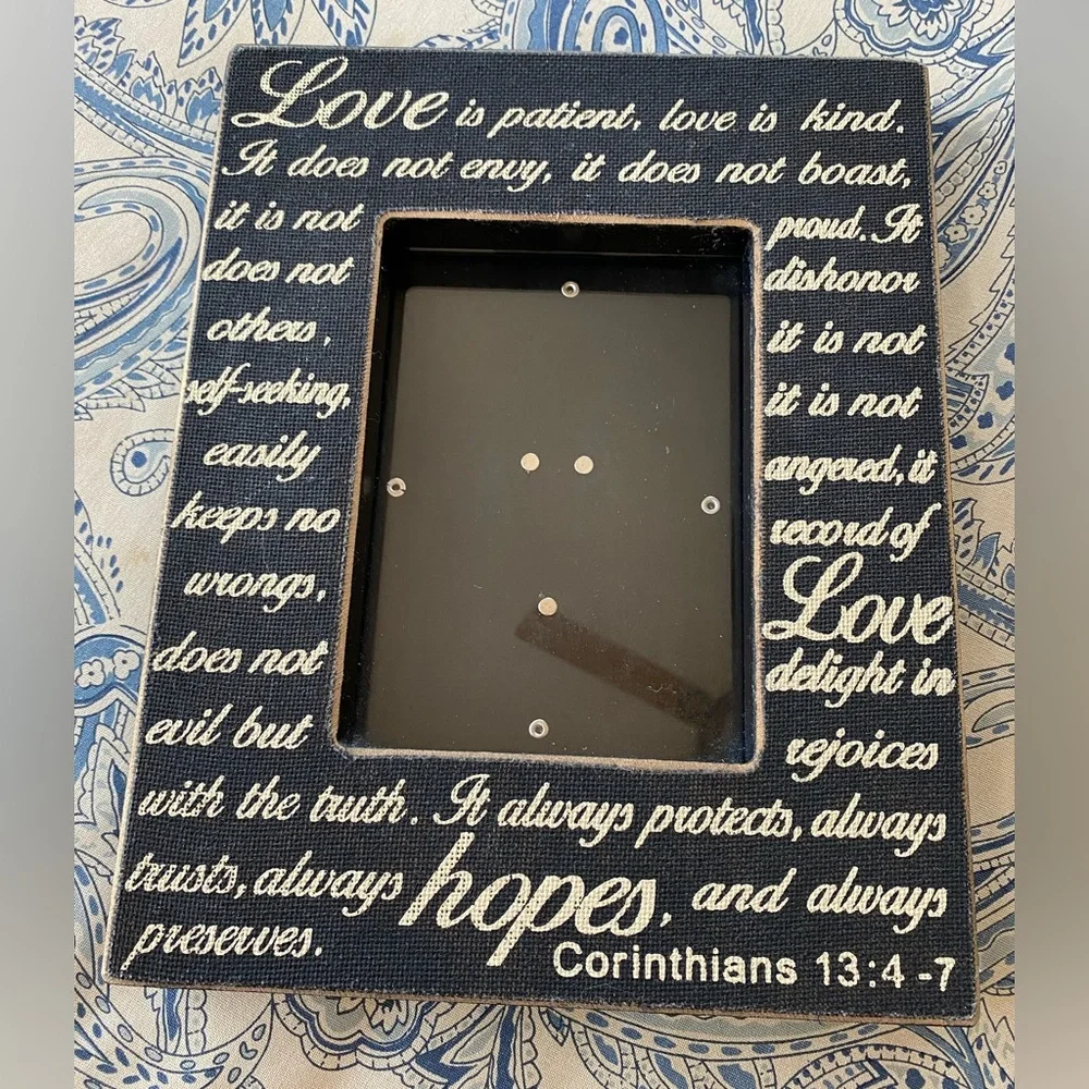 Love is Patience picture frame